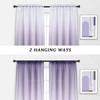 Light Purple Ombre Sheer Curtain Semi Sheer Gradient Girls Bedroom
