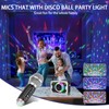 Karaoke Machine, Wireless Karaoke Microphone with Disco Lights, Portable Bluetooth