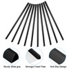 PATIKIL 10 PCS 10mm Binding Bars Plastic Binding Bars Slide