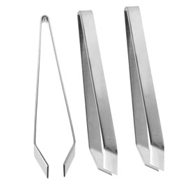 Ciieeo 3Pcs Stainless Tweezers for Fish Bone and Pig Hair Removal Dishwasher Safe Kitchen Tongs for Safe Food Styling and Cooking Tasks
