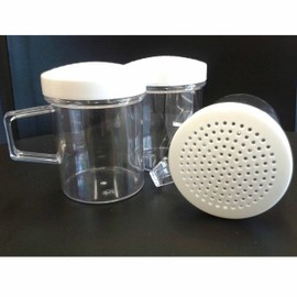 6 Shakers Dredger with Handle Flour Sifter Sugar Spices Seasoning Containers 8oz