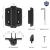 HAPPYGATE Self Closing Gate Hinges Heavy Duty, Adjustable Heavy Duty
