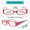 LUR Tiger Patterned Temples Reading Glasses for Women 10 Pack