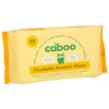 Caboo Flushable Bamboo Wipes Unscented 60 Ct