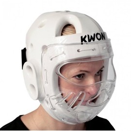 KWON KSL Head Guard with Visor Various Colours Kwon White M