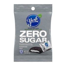 Zero Sugar Peppermint Patties Chocolate Covered Mint Candy, Aspartame-Free, 3 oz Bag (Pack of 3) Low Calorie, Sugar-Free Sweet Treats, Gluten-Free (Packof 3)