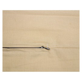 Thea Gouverneur Cushion Back Kit with Zipper - Beige - for Any 16x16 Inch (40x40cm) Cushion- Cross Stitch Creations - Embroidery - Embroidery Kit for Adults - 23.5999