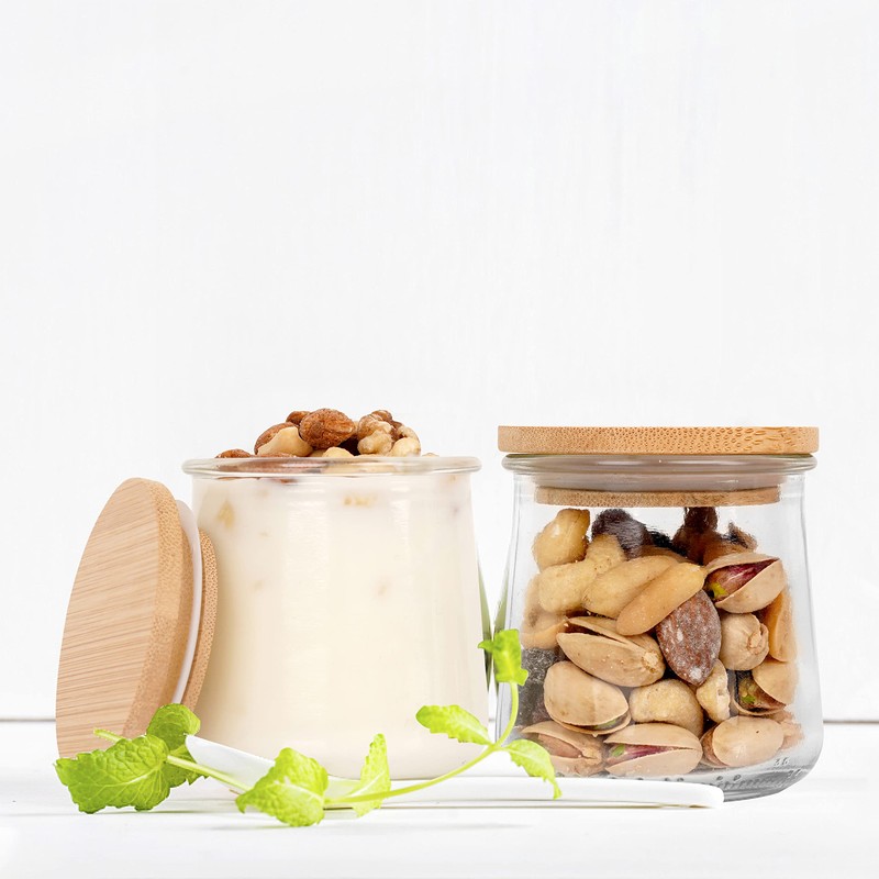 Oui Yogurt Jar Lids, Oui Yogurt Bamboo Jar Lids Set,