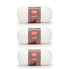 Red Heart Soft White Yarn - 3 Pack of 141g/5oz