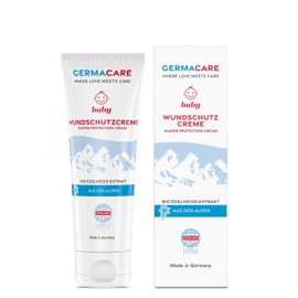GERMACARE Baby Wound Protection Cream 75 ml – Optimal Care of Irritated Baby Skin | Organic Edelweiss Extract from the Alps | Almond & Jojoba Oil | Special Active Ingredients Protect the Acid Coat of Baby Skin