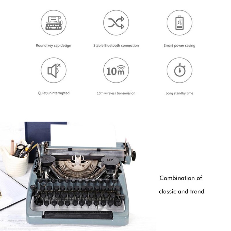 308i Bluetooth Wireless Keyboard 84 Keys Round Button Gaming Keyboard