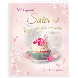 Birthday Cards To A Special Sister 6" X 8" Size - We also have multipack/christmas cards packs/thank you cards multipack/wholesale/multipack