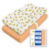 TotBasic Premium Stretchy Changing Pad Covers (2-Pack)-Hypoallergenic, Silky Comfort, Buttery