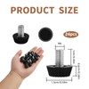 Pack of 24 Adjustable Furniture Feet, Adjustable Foot M6 x