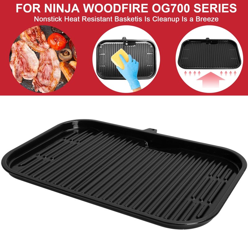 Grill Griddle Plate for Ninja Woodfire Outdoor Grills OG700 Series,