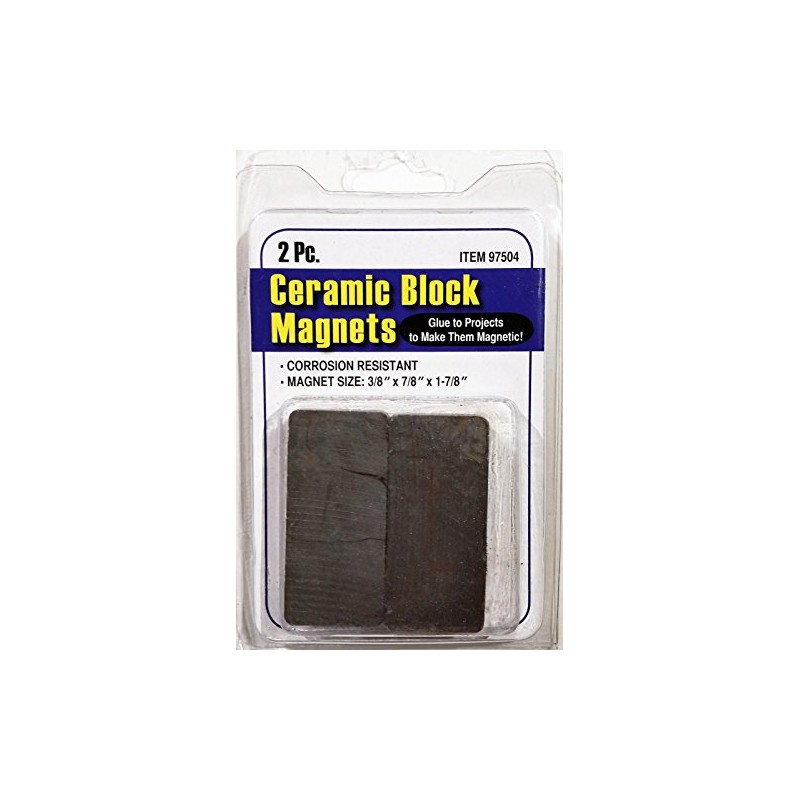 Ceramic Block Magnets, 2 Pc. Pack of 4