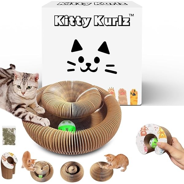 OWOWPET Kitty Kurlz™ Cat Toy, Reversible Infinity Style Magic Organ