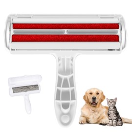 Pet Hair Remover Roller | Reusable Hair and lint Remover | You can Clean Your pet's Hair and lint Residue from Different Surfaces | It is Reusable and Easy to Clean (Red)