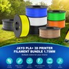 JAYO PLA+ Filament Bundle 1.75mm, 3D Printer Filament Bundle Multicolor,