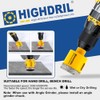 HIGHDRIL 11Pcs Diamond Hole Saw Kit - 1/4", 5/16", 3/8",