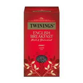 Twinings English Breakfast Black Tea Loose in a Tea Tin - Strong Black Tea Made from High-Quality Tea Leaves, Picked in Sri Lanka & India's Best Tea Gardens (200 g)