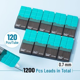 Mr. Pen- 0.7 Millimeter Lead Refills for Mechanical Pencils, HB, 10 Pack, 1200 pcs, 0.7 Lead Refills, 0.7 mm Lead Refills, Pencil Lead 0.7 Refill, Lead Pencils Mechanical 0.7, 0.7mm Lead Refills
