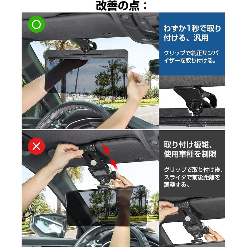 JOYTUTUS Car Sun Visor, Polarized Sun Visor, Car Sun Visor,