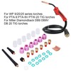 40Pcs TIG Welding Torch Accessories Kit Collet Alumina Nozzle Gas