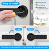 FUSYTULY WiFi Tuya Smart Door Lock Fingerprint Biometric Digital Electronic