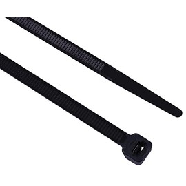 Pro Power 203X3.6 mm BLK 100PK Cable Ties, Black, 203 mm x 3.6 mm, Pack of 100