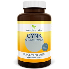 Medverita - Chelated Zinc 15mg (Zinc Diglycinate) - Dietary Supplement - 180 Capsules