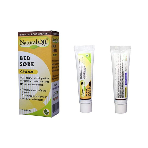 NaturalQR Bed Sore Cream Developed by a Dermatologist 100 Herbal