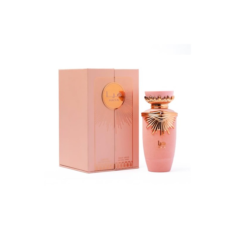 Lattafa Haya Eau de Parfum Spray for Women, 3.4 Ounce