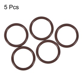 uxcell Fluorine Rubber O-Ring 23mm Outer Diameter 18mm Inner Diameter 2.5mm Width Metric FKM Sealing Gasket Pack of 5