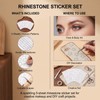 ECHO‑OVE 5 Sheets Hair Body Face Gems Rhinestone Stickers