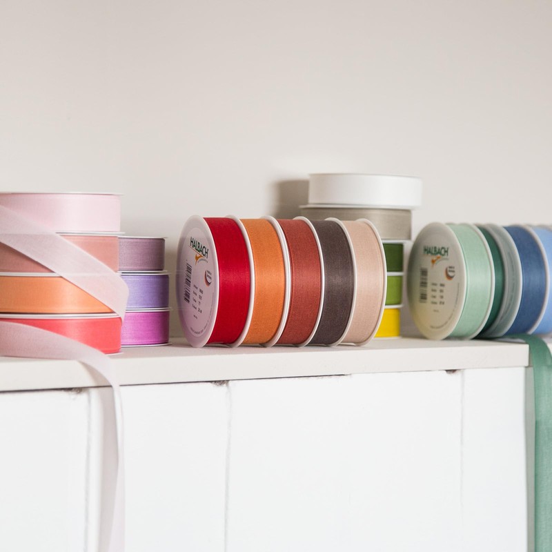 Halbach Seidenbänder Gift Ribbon Width 10 mm Length 25 m