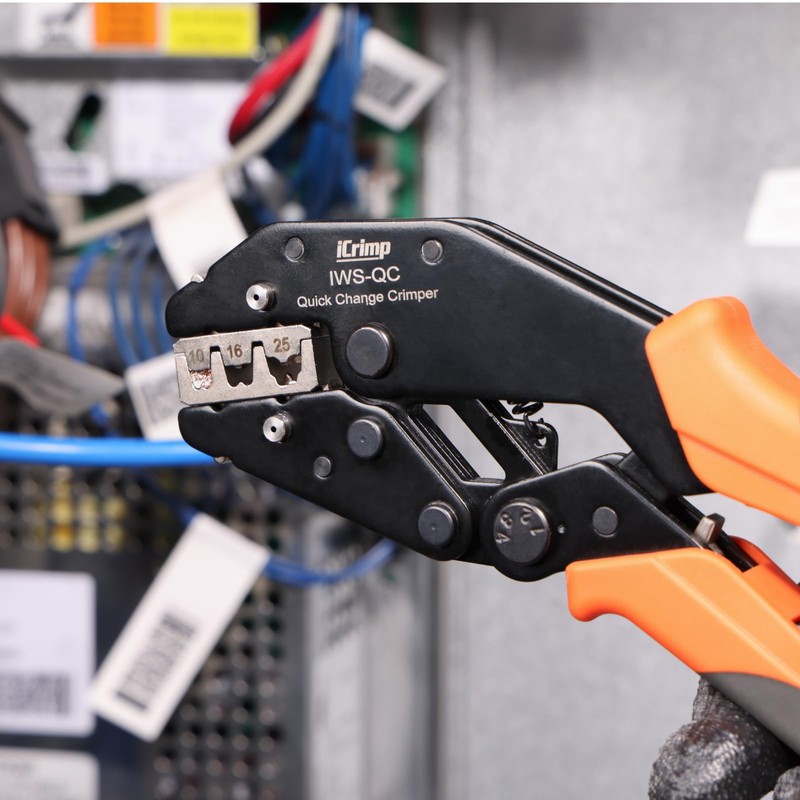 iCrimp Rachet Crimping Tool Set, Quick Change Jaws for Open