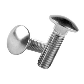 SZJIUZYD 1/2-13 x 1-1/2" Carriage Bolts Screws, 304 Stainless Steel 18-8 Round Head, Square Neck, Fully Threaded, 4Pcs Silver