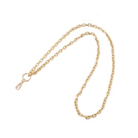 Luhaomisky 1Pc Gold Chain Necklace Lanyards for ID Badges Stylish Key Lanyard for Women Lanyards for Badge Holder Ornaments Convenient to Carry Easy to Use,Identification Badges and Supplies