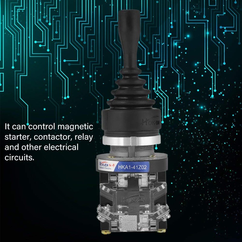 Momentary Joystick Switch 2NO 2-position AC380V 5A HKA1-41Z02 Return Momentary