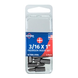 Mayhew Tools 18778-5 Frearson Insert Bit, 3/16 x 1", 5-Pack