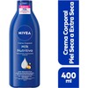 NIVEA Body Crema Corporal Milk Nutritiva para Piel Extraseca, 400