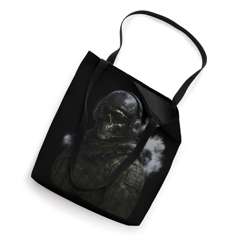 Cool Gaming Black Army Soldier Illustration Graphic Designs Tote Bag