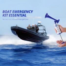 FARBIN handheld air horn, portable air pump horn (blue handheld air horn)