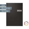BRUNNEN Buchkalender Mod. 795 2026 | A5, Kunststoff, schwarz