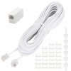 Uvital Phone Extension Cord 33Ft(10m), Telephone Cable with Standard RJ11