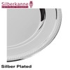 SILBERKANNE Plate 31 cm Pearl Edge Silver Plated Premium Silver-Plated