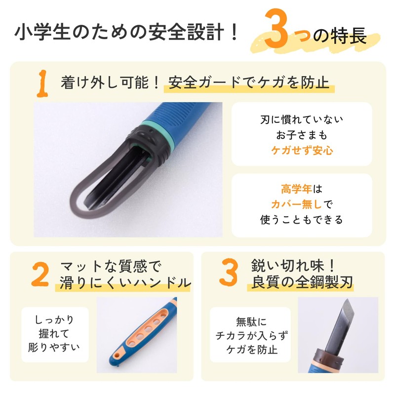 Sakura Crepas Chisel EHTM-5AZ Elementary School Student with Safety Guard