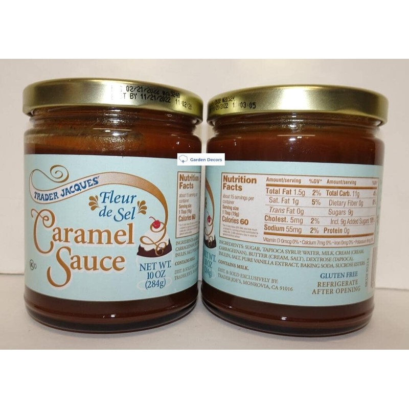 Trader Joe’s Fleur de Sel Caramel Sauce Gluten Free 10oz