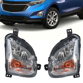 WFLNHB 1 Pair Fog Lights w/Signal Lamps Assembly Replacement for 2018 2019 2020 Chevy Equinox Clear Lens with Bulbs Driving Lamps Fog Lights Assembly (Driver & Passenger Side)